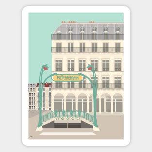 Art Nouveau in Paris, France Sticker